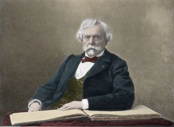 Portret pisarza Edmonda de Goncourta (1822-1896) Fotografia z końca XIX wieku