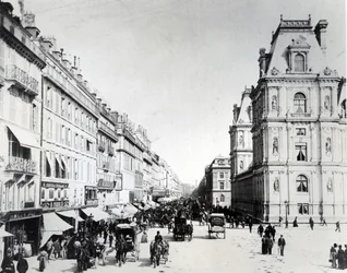 Rue de Rivoli i nowy Hotel de Ville, ok. 1882 r.