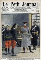 Niemiecki generał daje dwóm francuskim dezerterom (smokom z pogranicznego pułku) lekcję patriotyzmu