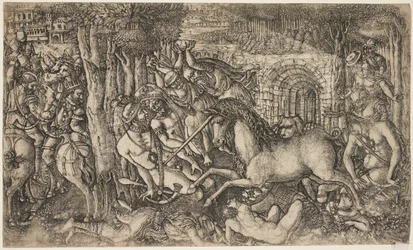 Król ścigany przez jednorożca, ok.1547