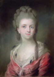 Księżniczka z rodu Burbonów (pastel na papierze)