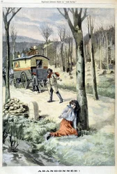 Cyganka porzucona przez rodzinę - w „Le Petite Parisien” z 15.03.1903.