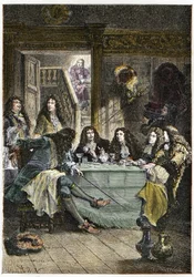 Salon (kabaret) skupiający francuskich pisarzy Jeana de La Fontaine (1621-1695), Nicolasa Boileau-Despreaux (Boileau Despreaux) (1636-1711), dramaturga Jeana Baptiste Poquelina dit Moliere (1622-1673) i poetę Jeana Racine
