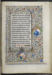 Dodaj Ms 18850 f.286r Book of Hours (The Bedford Hours) c.1410-30 (tusz, kolor i złoto na welinie)