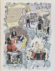 Reklama Le Clos Charbonnier Beaujolais, ok.1880