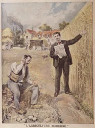 Reklama magazynu LAgriculture Moderne, w Le Petit Journal, 4 kwietnia 1897 (kolor grawerowany)