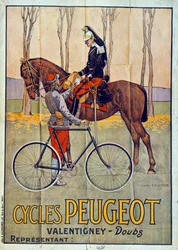 Reklama rowerów Peugeot