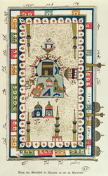Plan lotniczy Masjid-el-Haram i Kaabah, Mekka