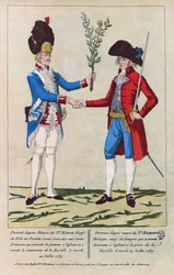 Portret z natury grenadiera Sieur Harne