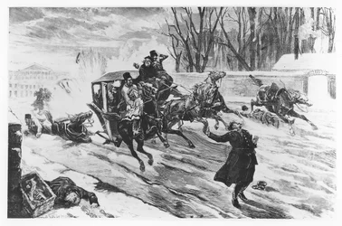 Aleksander II zamordowany w Petersburgu, 13 marca 1881