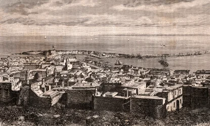 Algier - Algier - Algieria - rycina w „La France illustree: geografia, historia, statystyka administracyjna” autorstwa V.A. Słodowo-Brązowy. 1884