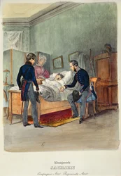 Lekarz wojskowy w Królestwie Saksonii, ok. 1840 r.