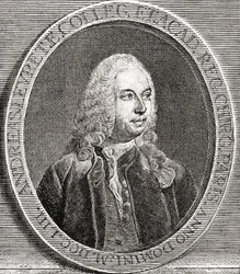 André Levret, 1703 1780. Francuski położnik. Z Les Heures Libres opublikowanego w 1908 roku.