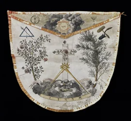 Fartuch Mistrza Zakonu Rose-Croix (skórzany)