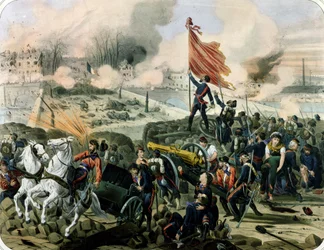 Atak na Pont de Neuilly i Courbevoie, 2 kwietnia 1871 (lito)