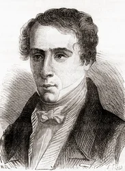 Augustin-Jean Fresne, z „Cuda nauki”, wydana ok. 1870 r. (rycina)