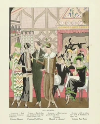 Aux Accacias ..., z Art-Gout-beaute, pub.1924 (pochoir Print)