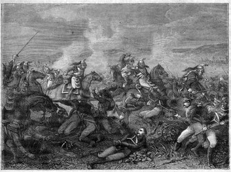 Bitwa pod Saint-Dizier, 27 stycznia 1814 (sojusznicze oddziały rosyjskie przeciwko francuskim dragonom gwardii) Bitwa pod Saint Dizier - piękna szarża smoków gwardii - Bitwa smoków gwardii przeciwko Rosjanom z Landskoi - w „Histoire de l