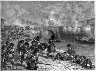 Bitwa pod Tuluzą: ostatnia bitwa między siłami brytyjskimi i hiszpańskimi pod Wellingtonem przeciwko Francuzom 1814 - Bitwa pod Tuluzą 10 kwietnia 1814 między wojskami armii cesarskiej dowodzonej przez Marechala Soulta a oddziałami Anglo-Hispano-Port