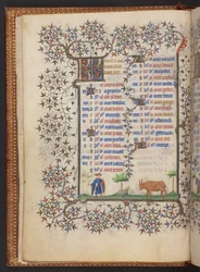 Księga godzin, dodaj MS 32454 f.3v, Francja