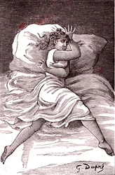 Granicząca z histerią. 1887 (grawerowanie)
