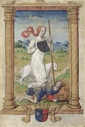 CL 22718A Pokora przeciw dumie, z „Rondeaux des Vertus”, stworzony dla Louisa de Savoie