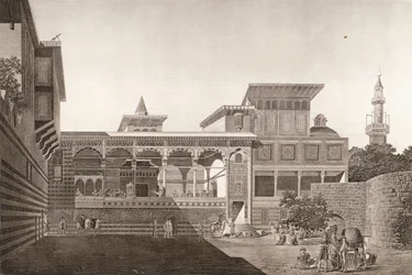 Kair: widok wnętrza domu Osman Bey