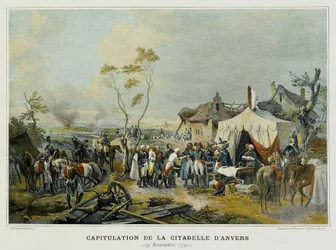 Kapitulacja Cytadeli w Antwerpii (Flandria, Belgia), 29 listopada 1792.