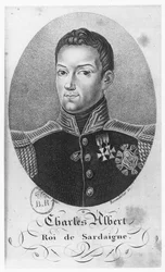 Karol Albert, król Sardynii (grafika)