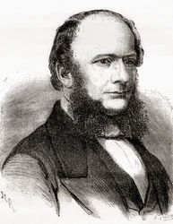 Charles William Siemens, z The Wonders of Science, opublikowany ok. 1870 (rycina)