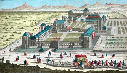 Chateau de Vincennes pod Paryżem - w XVIII wieku