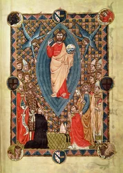 Chrystus w majestacie ze świętymi, od pontyfikatu biskupa Pierre de la Jugie, 1350