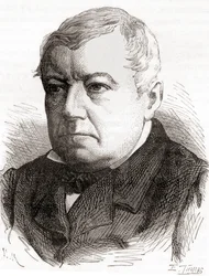 Christian Friedrich Schönbein, z Les Merveilles de la Science, opublikowanego ok. 1870 r. (rycina)
