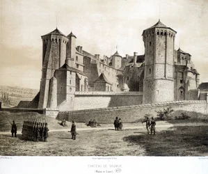 Zamek Saumur (Maine et Loire) - litografia