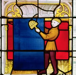 Okno Kupca Sukiennic (witraż) (detal 155370)