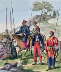 Kozacy w armii rosyjskiej, ok. 1814