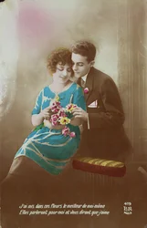 Para z kwiatami, 1910-20