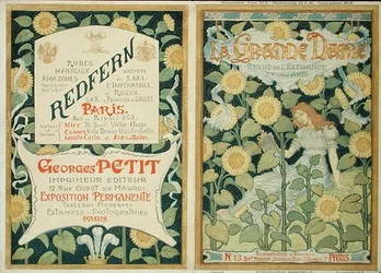 Projekt okładki „La Grande Dame”, ok. 1890 (kolor lito)