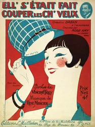 Okładka do partytury muzycznej Obcięła włosy, 1924