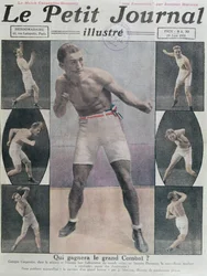 Okładka Le Petit Journal przedstawiająca walkę Carpentier i Dempsey, 1921