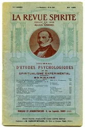 Okładka numeru „La revue spirite”, kwartalnika poświęconego duchowości, studiom psychologicznym i spirytualizmowi eksperymentalnemu, założonego przez Allana Kardeca