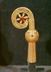Pastorał św. Roberta, ok.1100 (srebro pozłacane)