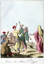 Taniec Almie w Egipcie. 1811.