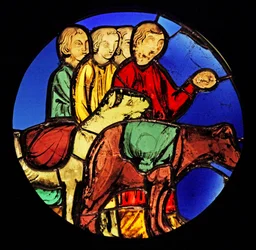 Przedstawiający Jakuba i jego synów podróż do Egiptu ex Ste Chapelle