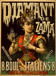 Plakat z diamentami Zama