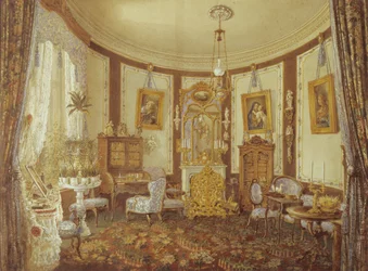 Salon Zamku Sache (wc na papierze)