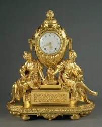 Wczesny zegar kominkowy Ludwika XVI, c.1765 (ormolu)