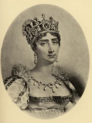 Cesarzowa Józefina (1763-1814) ilustracja z książki "Małe podróże do domów sławnych kobiet", wydanej w 1897 r.