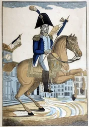 Portret konny generała Lafayette