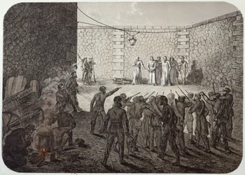 Egzekucja zakładników w czasie gminy, 1871 r.